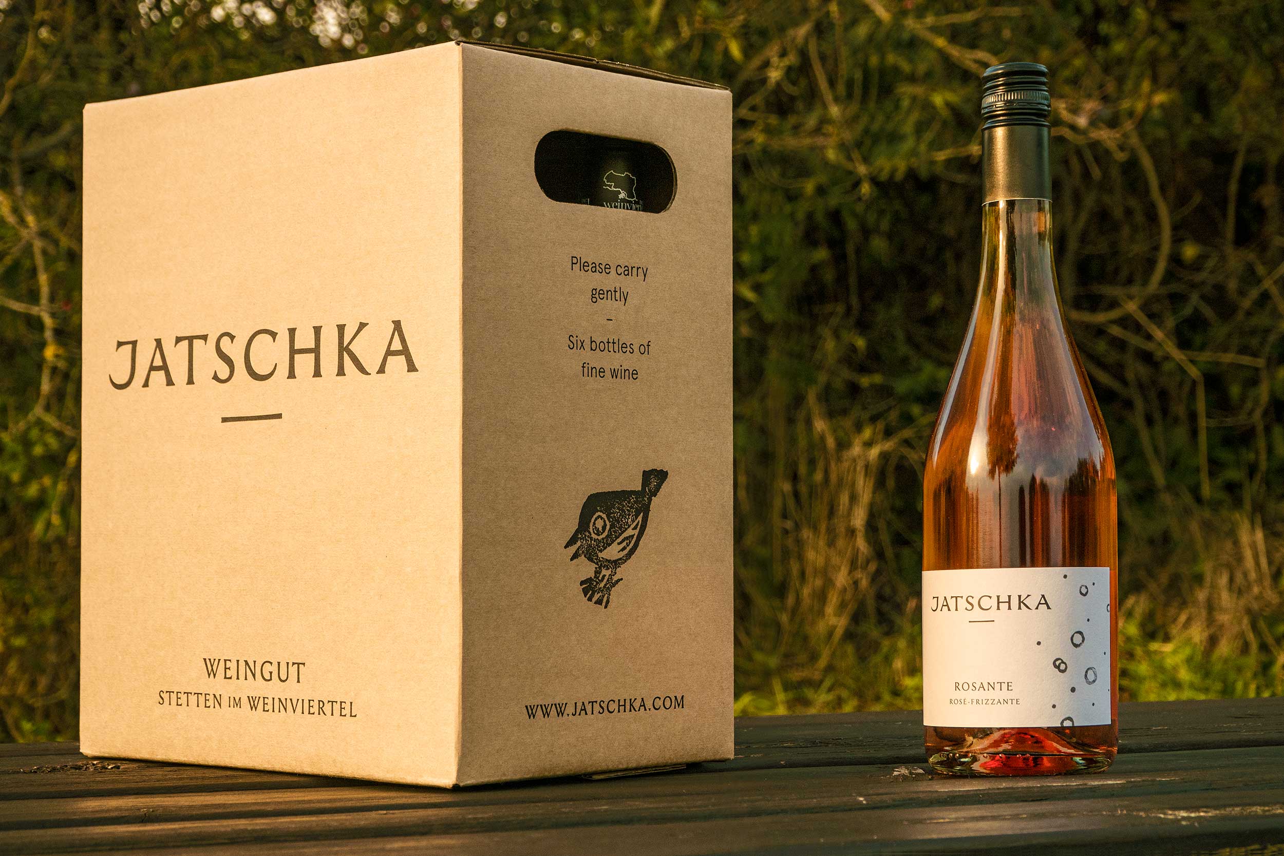 Weinverpackung Weingut Jatschka · Branding Agentur Wien