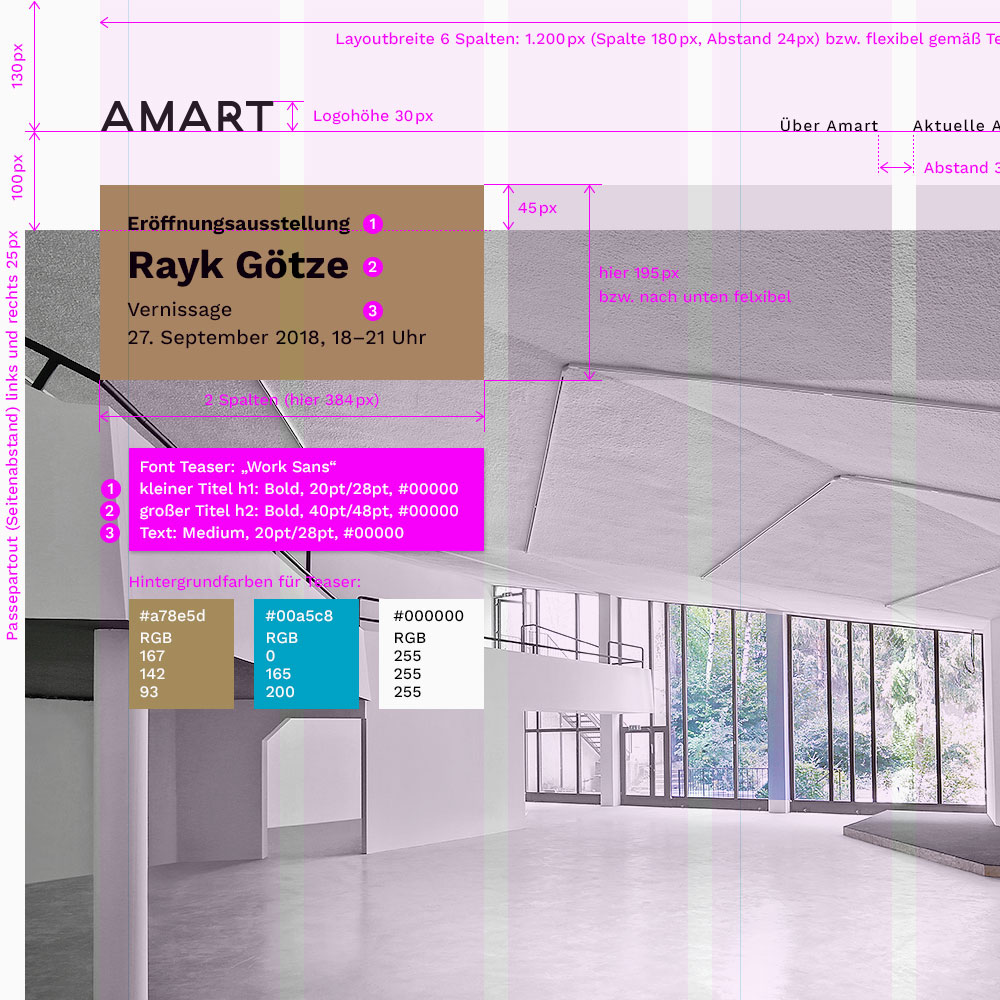 Logoentwicklung Galerie Amart · Branding Agentur Wien