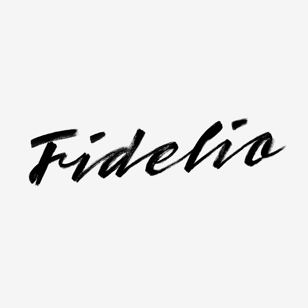 Schriftzug Fidelio · Branding Agentur Wien