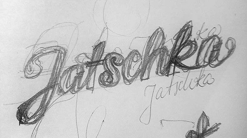 Custom Typography Weingut Jatschka · Branding Agentur Wien