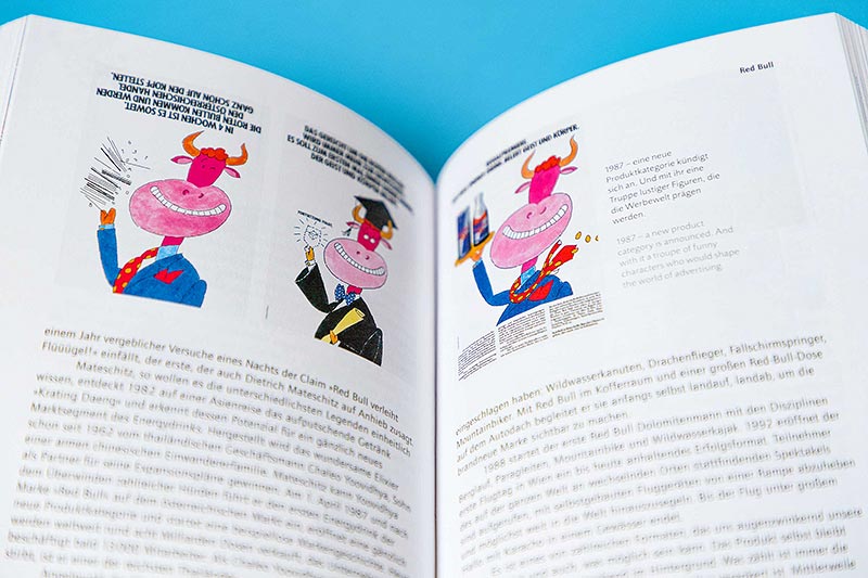 Ausstellungskatalog innen Red Bull · Branding Agentur Wien