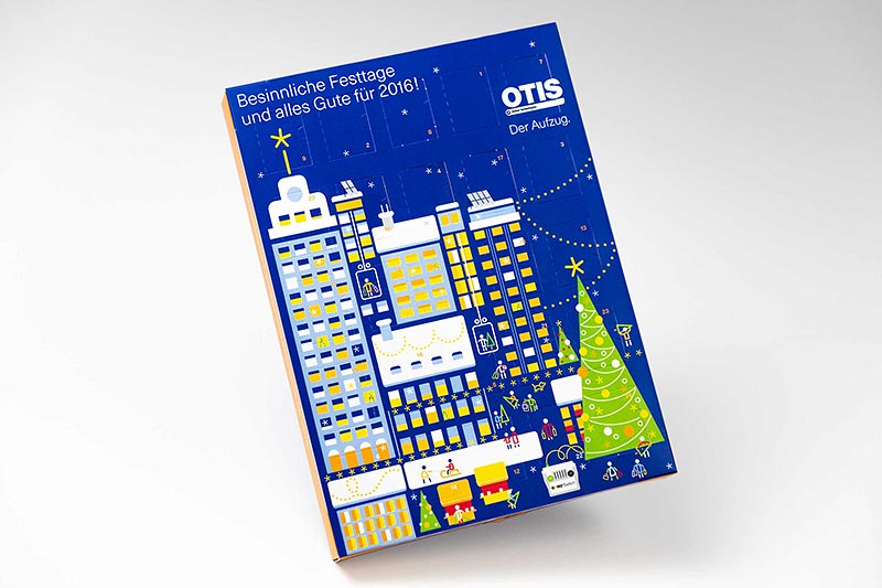 Design Adventkalender Otis · Branding Agentur Wien